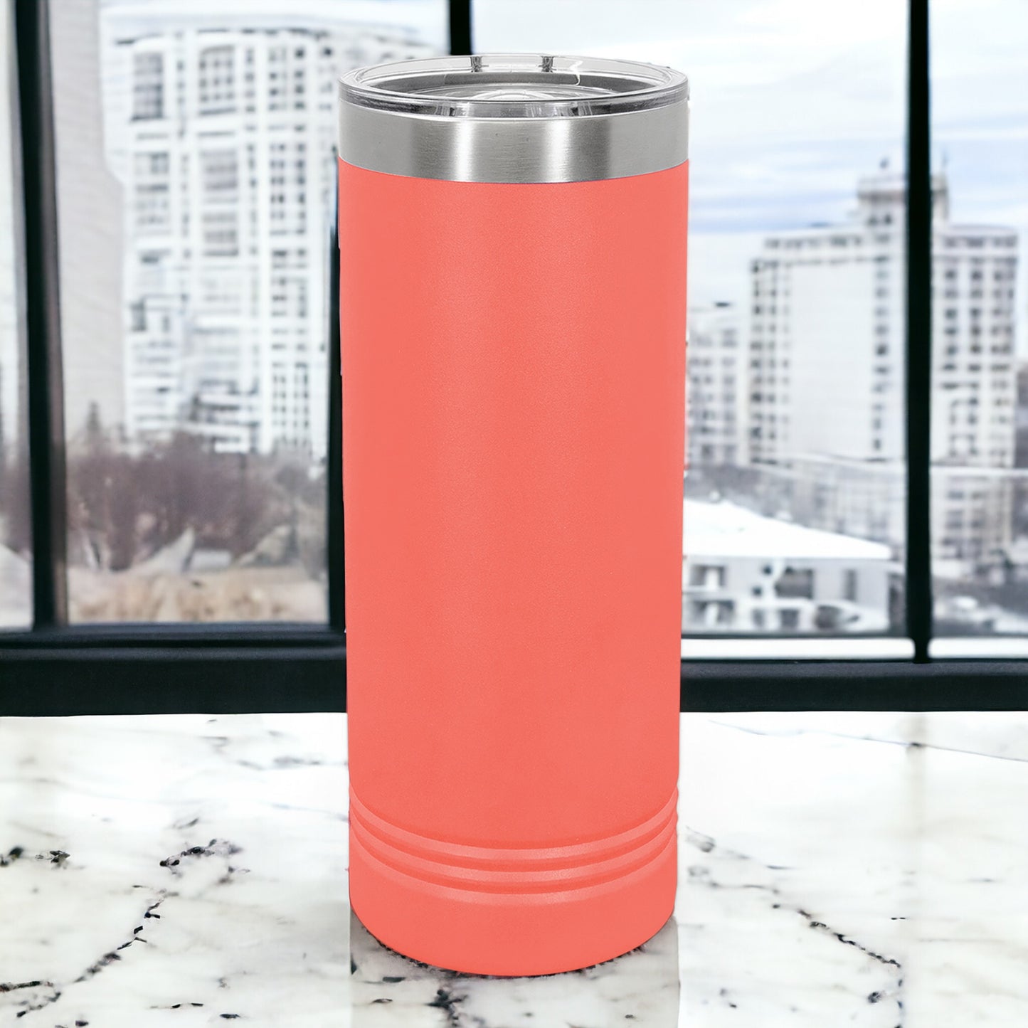 22oz Custom Company Logo Skinny Tumblers Bulk