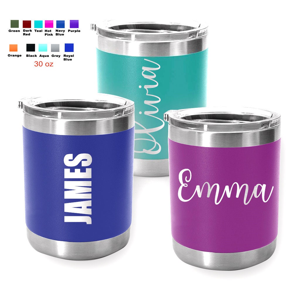 Personalized Coffee Tumbler Mug Engraved Tea Wine Cup Gift 10 oz