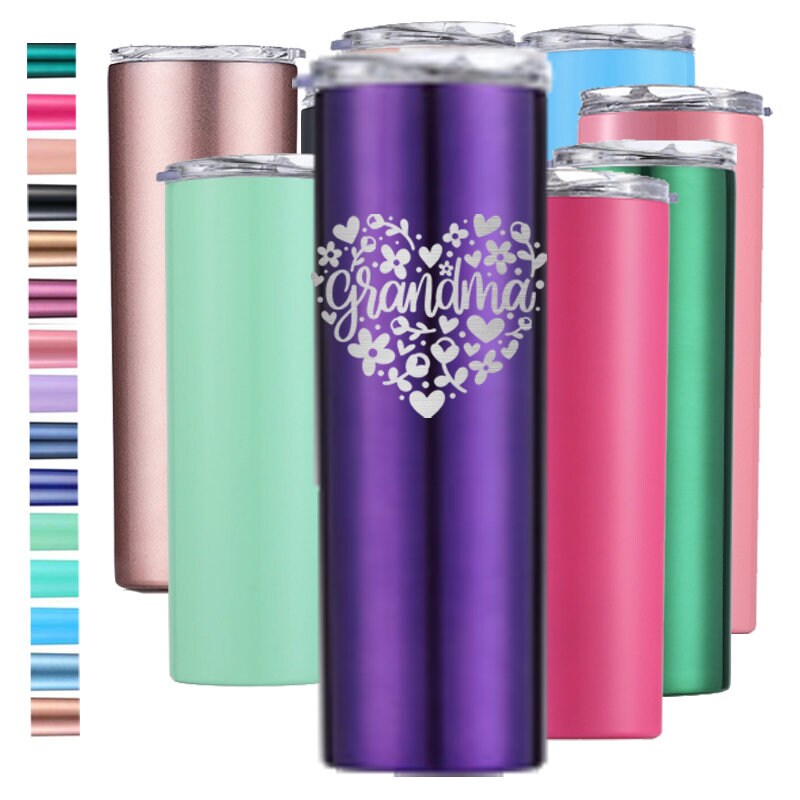 Personalized Grandma Tumbler Gift Travel Mug Coffee Drinkware