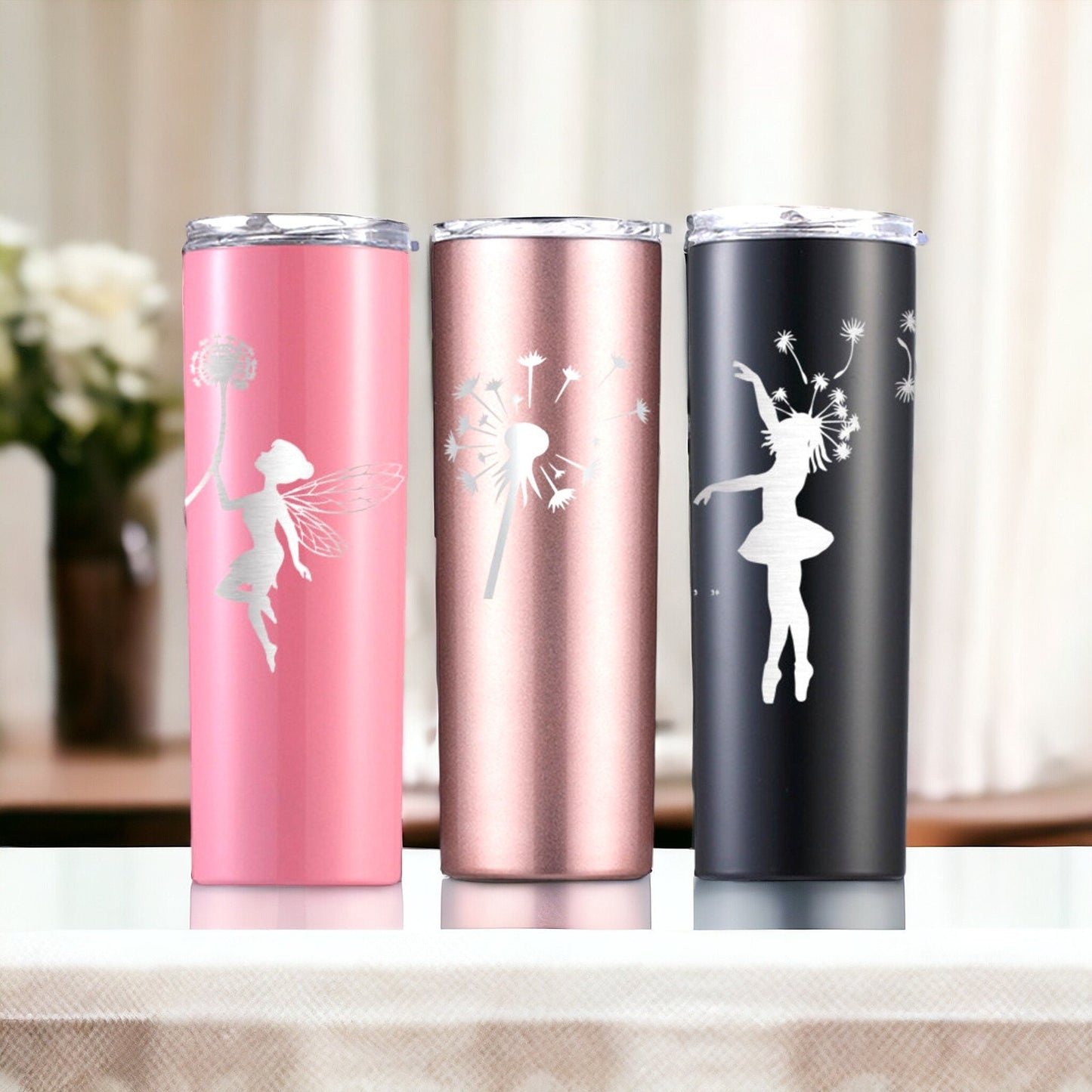 Fairy Tumbler Sweet 16 Birthday Gift Cup for Teen Girls