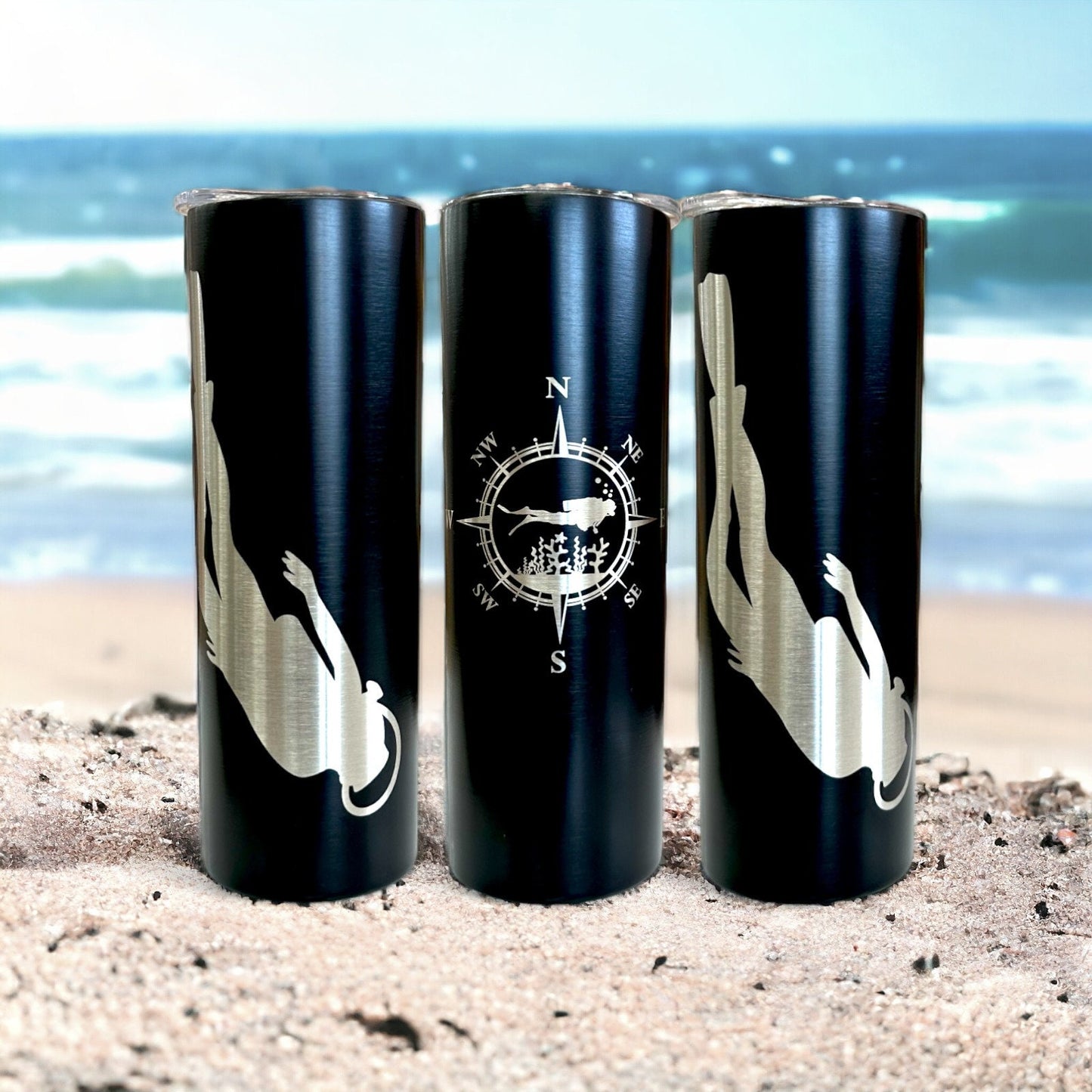 Dive lover Tumbler Cup laser engraved gift for dining