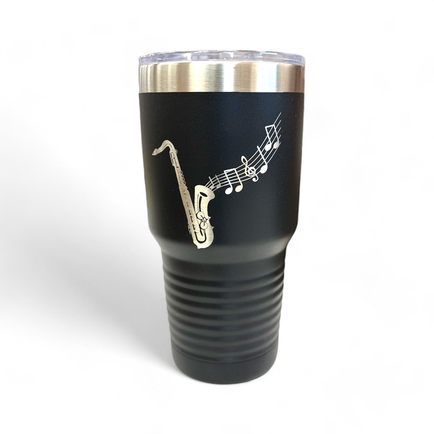 Personalized Saxophone Music Jazz Travel Tumbler Mug