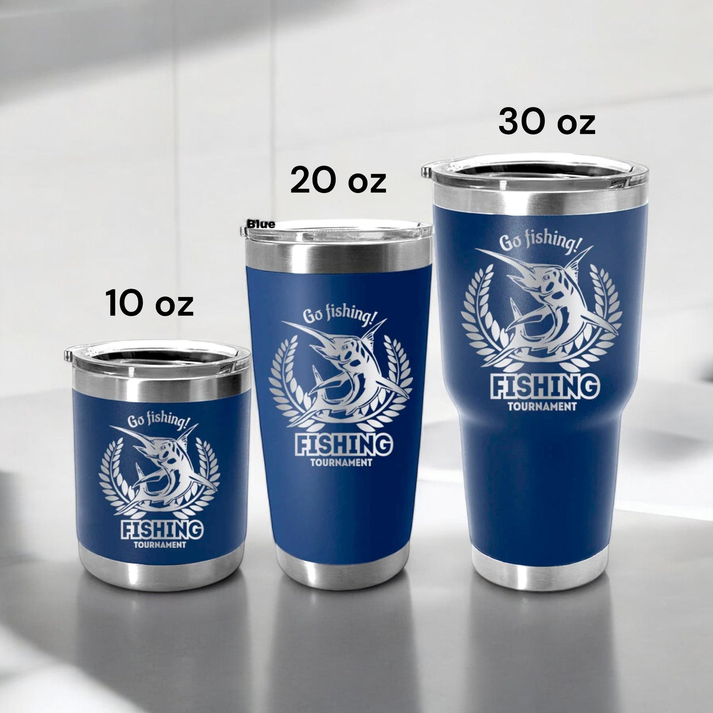 Fishing Tumbler Gift Engraved Fishmen Cup Mug for Father Grandpa Husband Boyfriend