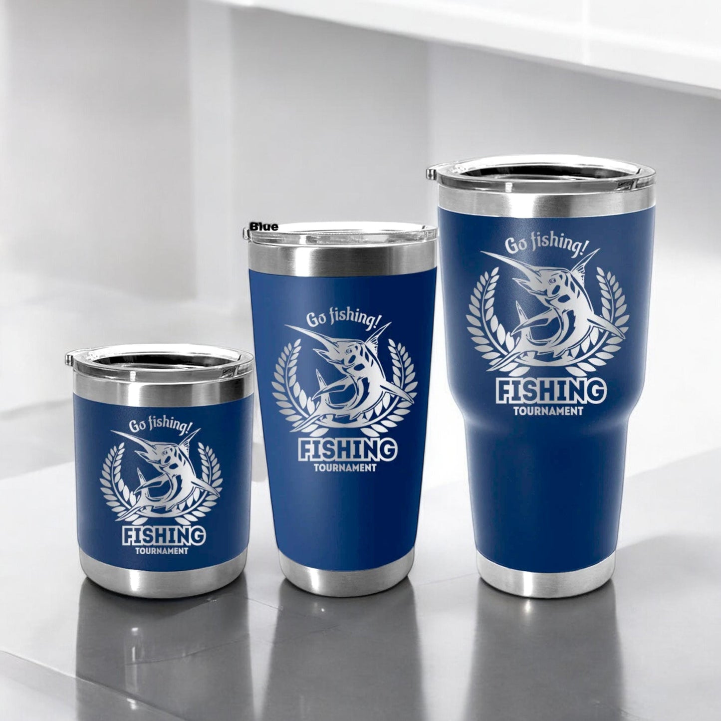 Fishing Tumbler Gift Engraved Fishmen Cup Mug for Father Grandpa Husband Boyfriend