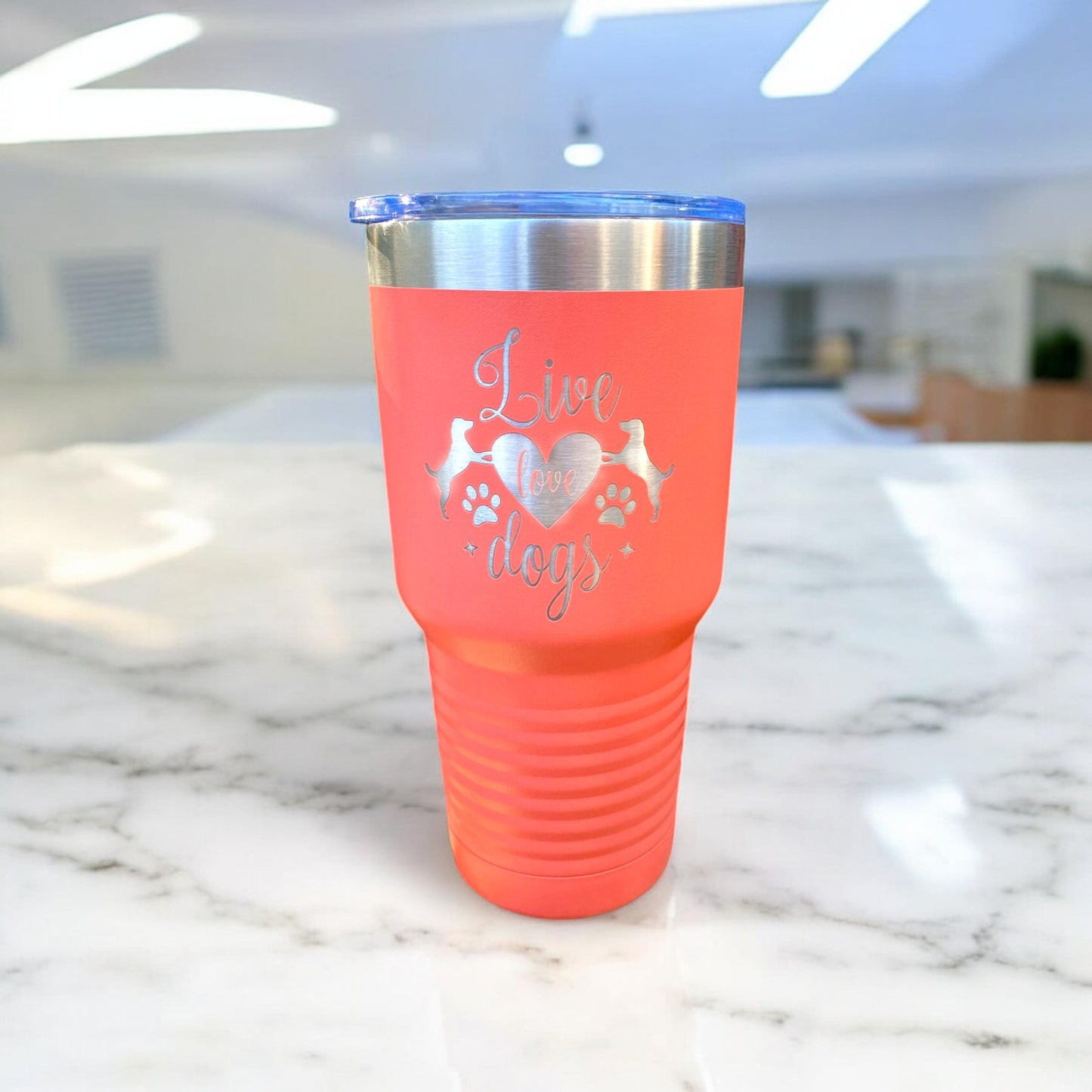 Tumbler Dog Mom Gift for Dog Lovers Coffee Travel Cup Mug