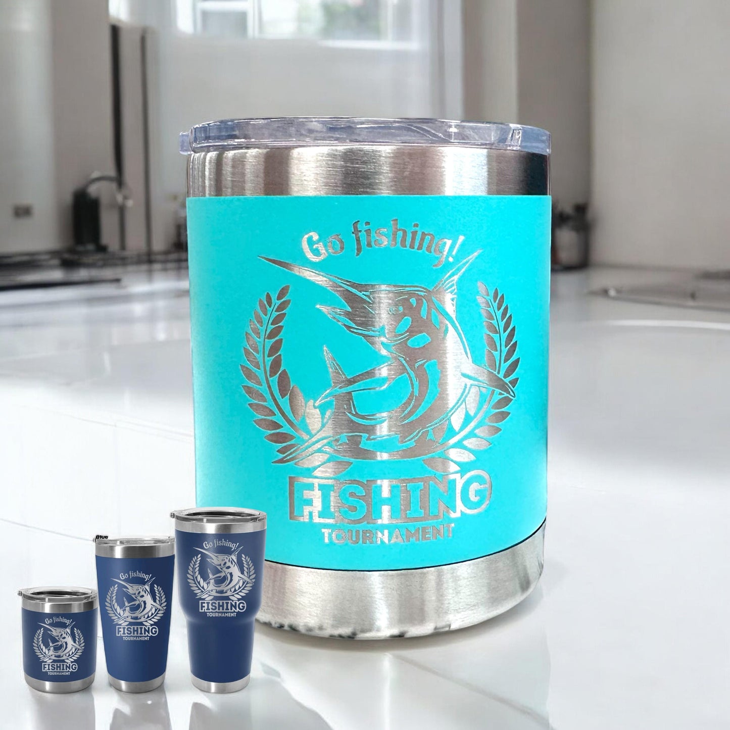 fishing tumbler gift for fisherman or fisher