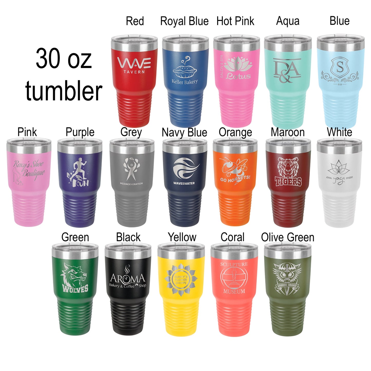 Company Custom Logo Tumbler Laser Engraved Special Bulk Wholesale
