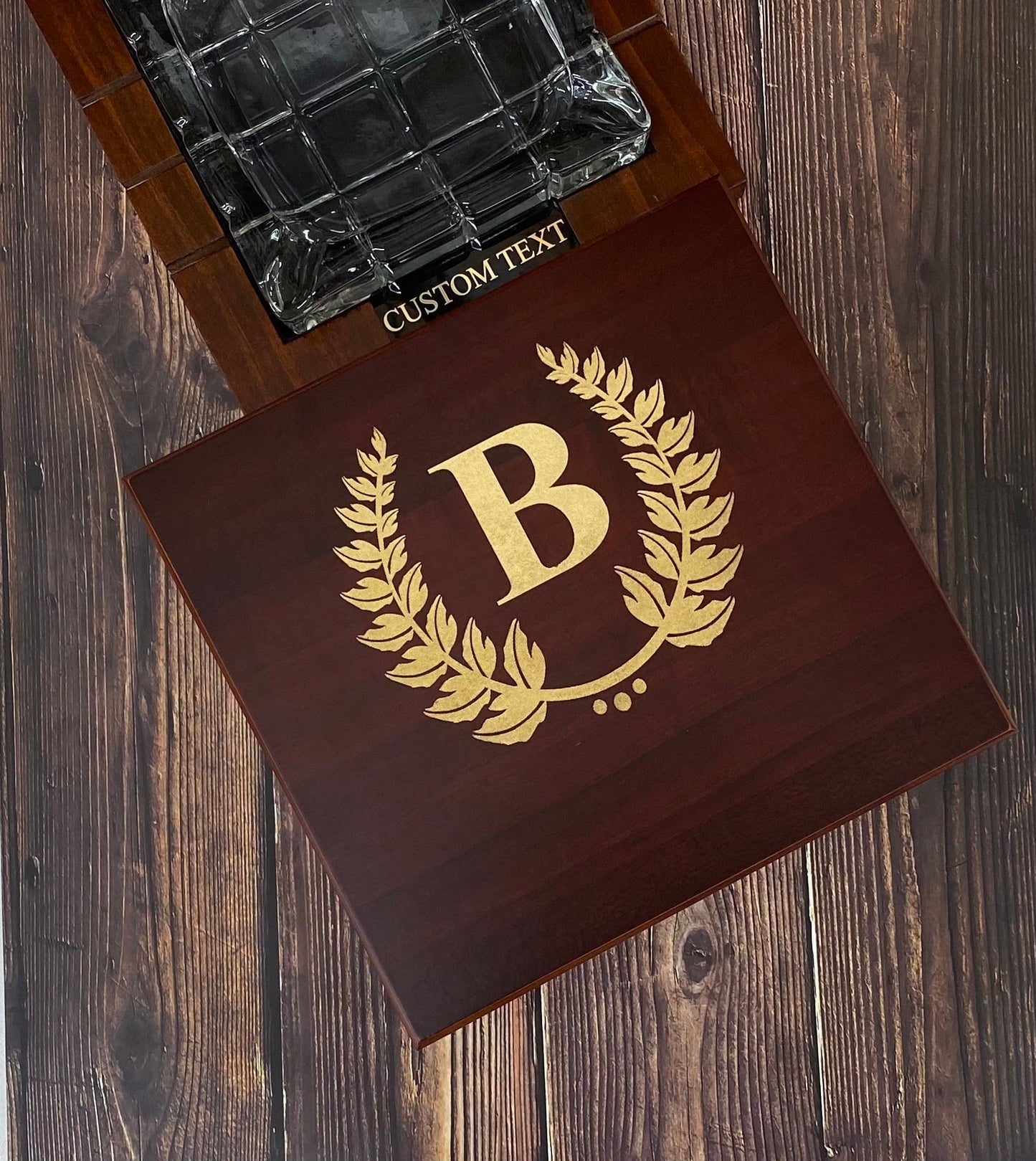 Custom Humidor for Cigars Engraved Wood Box Personalized Gift for Cigar Lovers