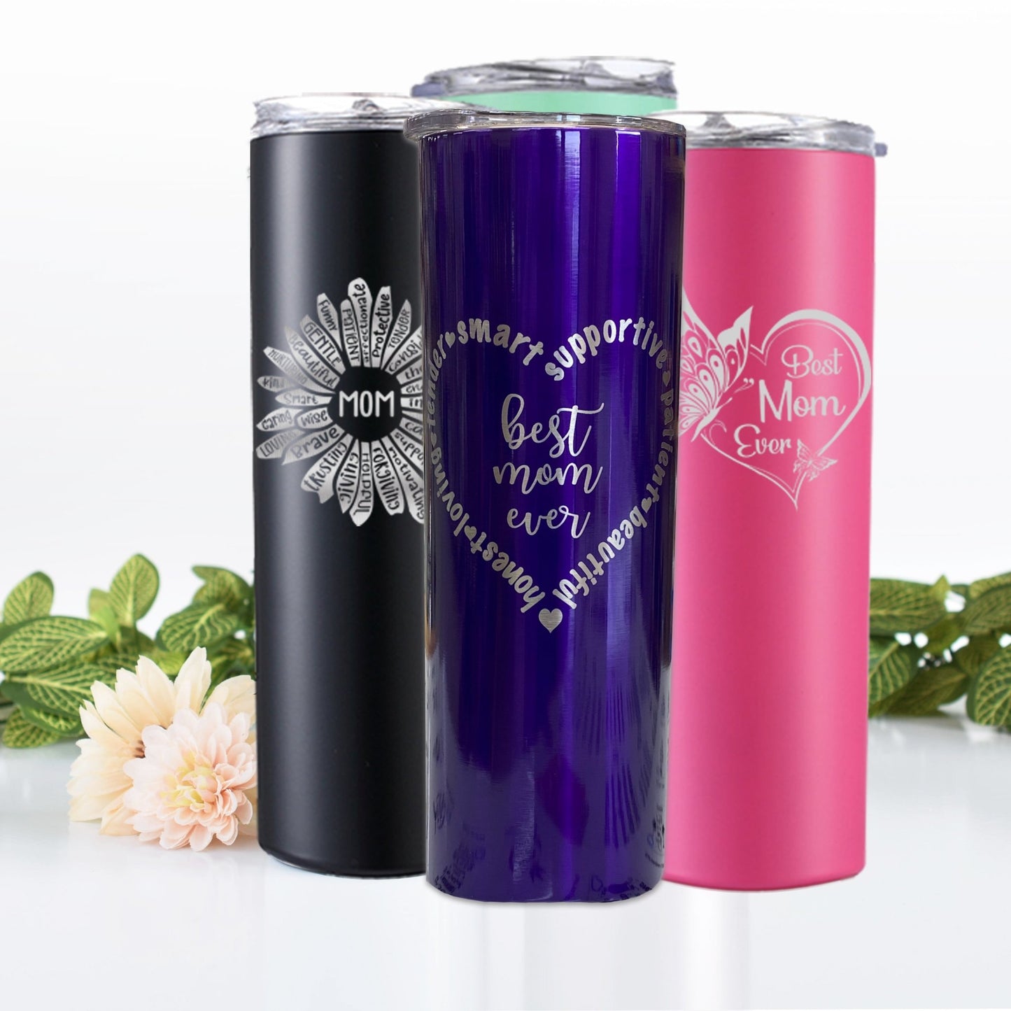 Custom Logo Skinny Tumblers 20 oz Stainless Steel Double Wall Wholesale