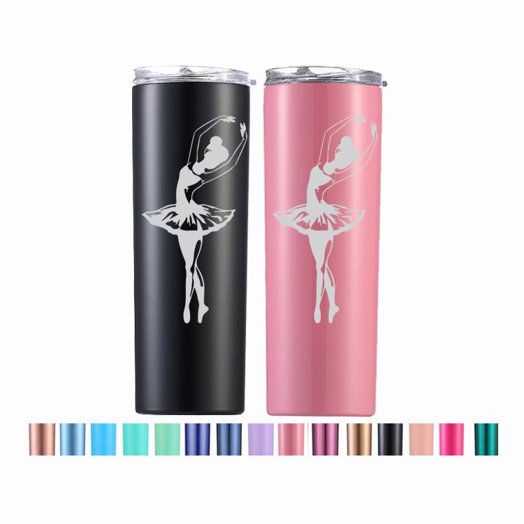 Personalized Ballerina Tumbler Gift 20 oz Gift Stainless Steel Coffee Mug
