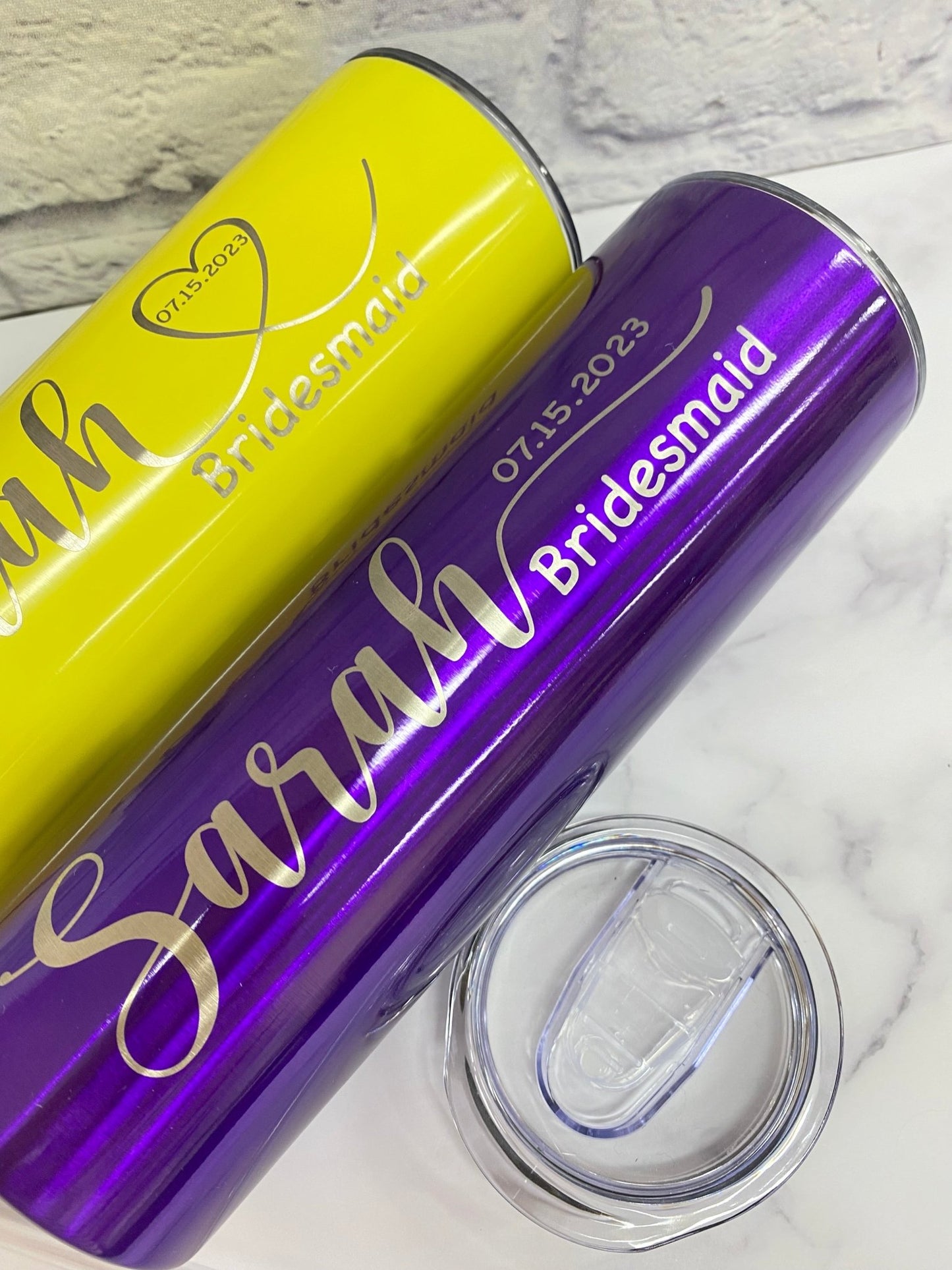 Personalized Bridesmaid Tumbler Gift Maid of Honor Proposal Wedding Party