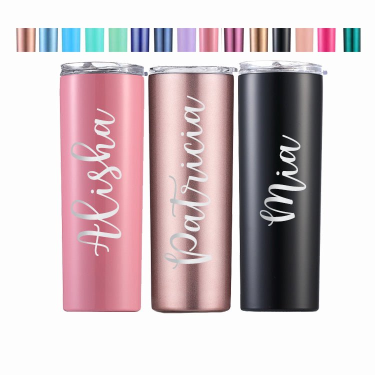 Personalized Name Tumbler Bridesmaid Gift Laser Engraved 20 oz