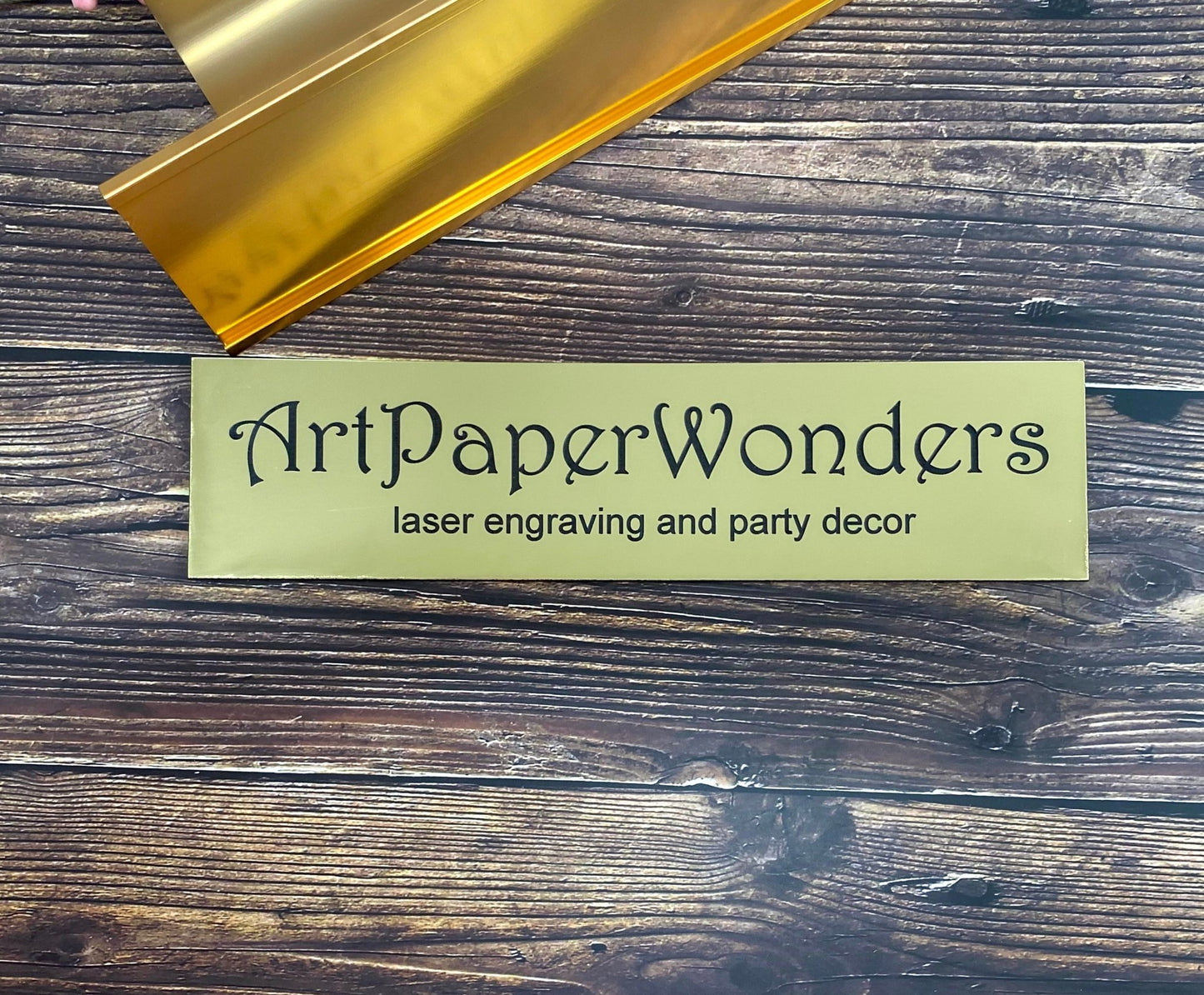 Personalized Office Name Plate Desktop Holder Business Desk Sign