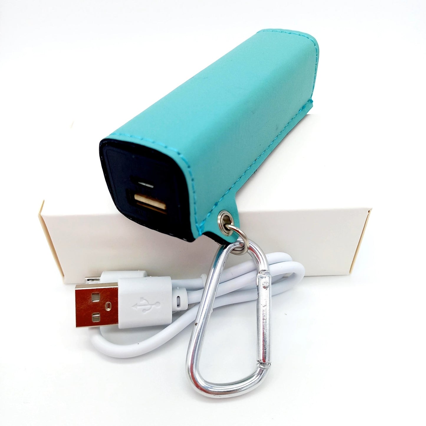 Personalized Power Bank Custom Logo Name USB Cord Laser Engraved Gift
