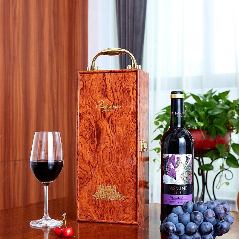 Personalized Wine Box with Tools Glass Decoration Gift for Man Woman Wedding Birthday