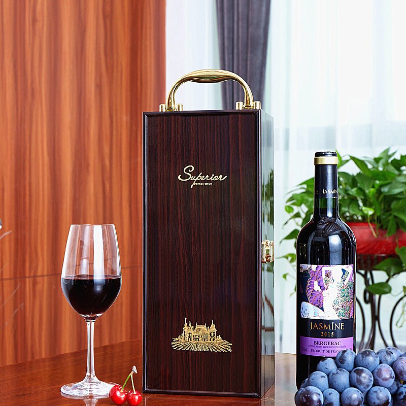 Personalized Wine Box with Tools Glass Decoration Gift for Man Woman Wedding Birthday