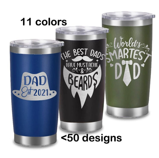 Dad Tumbler Gift Birthday Coffee Tea Cup Mug Personalized Tumbler with Lid