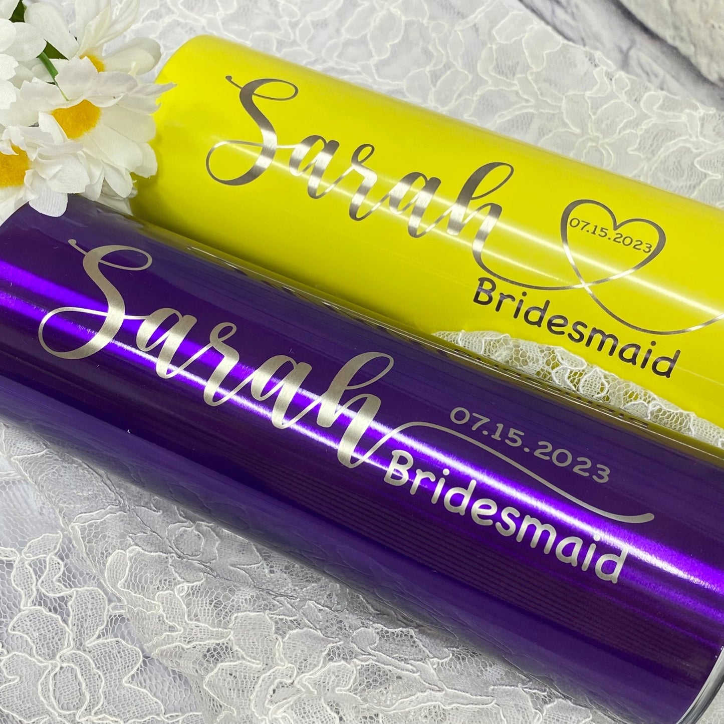 Personalized Bridesmaid Tumbler Gift Maid of Honor Proposal Wedding Party