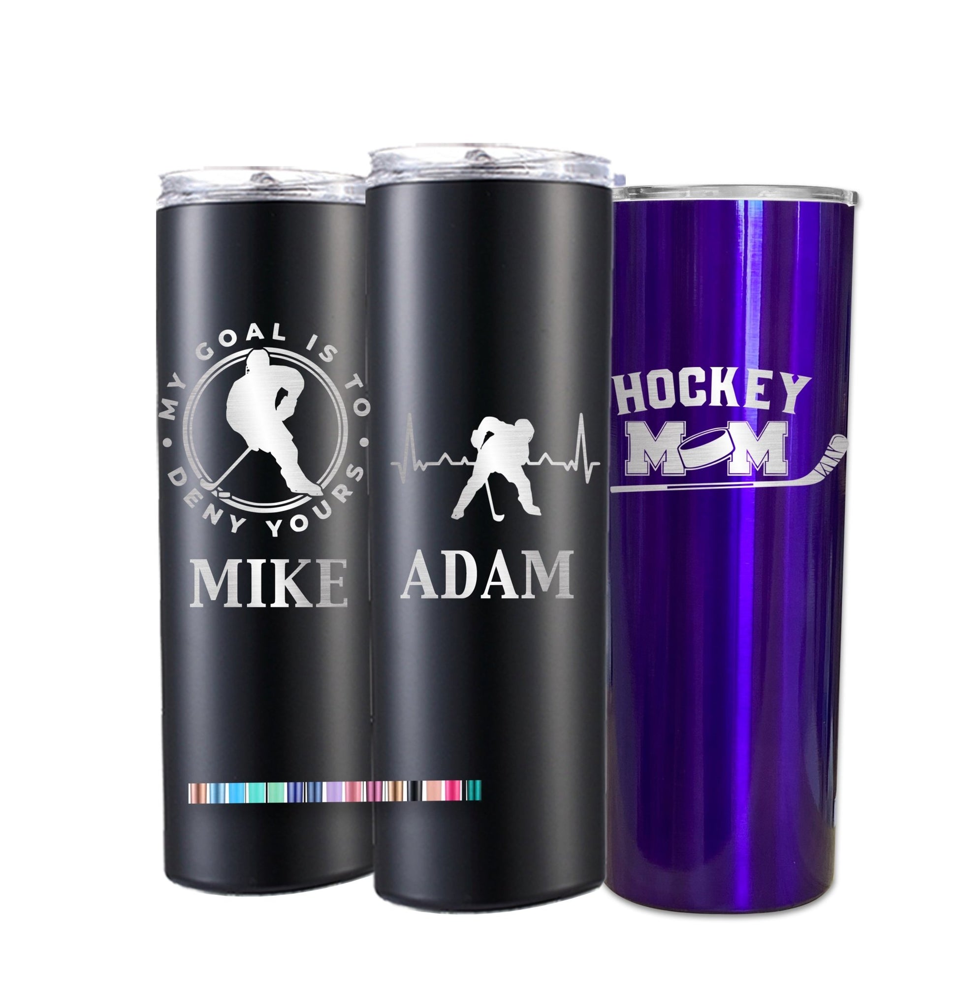 Personalized Hockey Gift Tumbler 20 oz Gift Stainless Steel Mug Hockey Mom Dad Gift