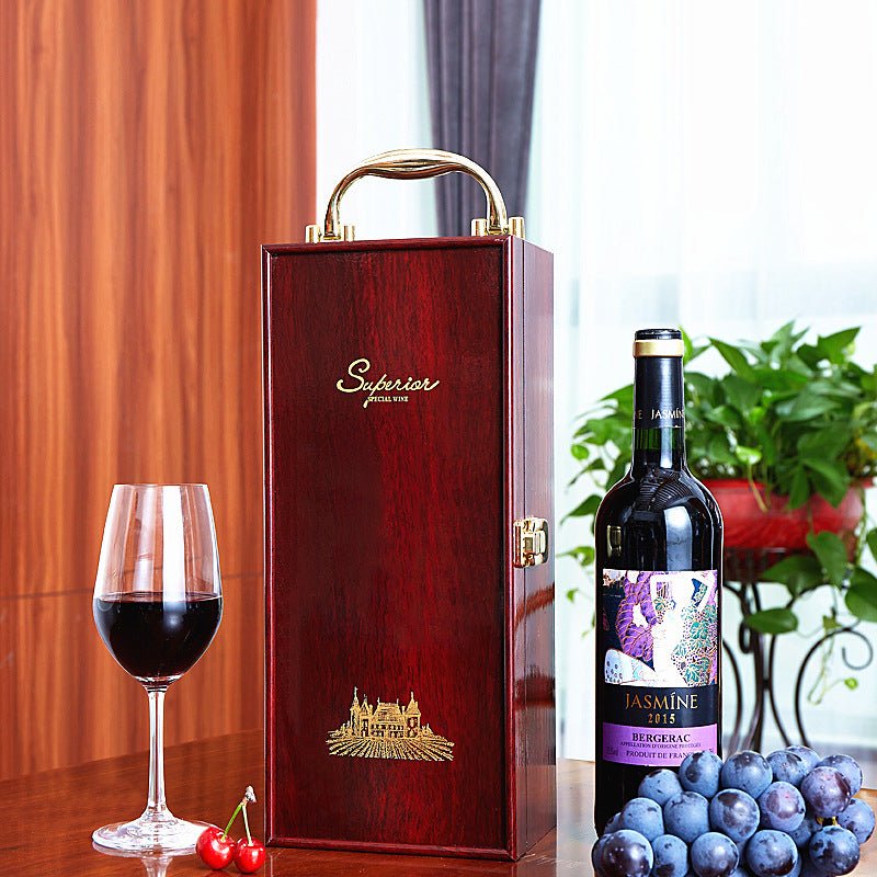 Personalized Wine Box with Tools Glass Decoration Gift for Man Woman Wedding Birthday