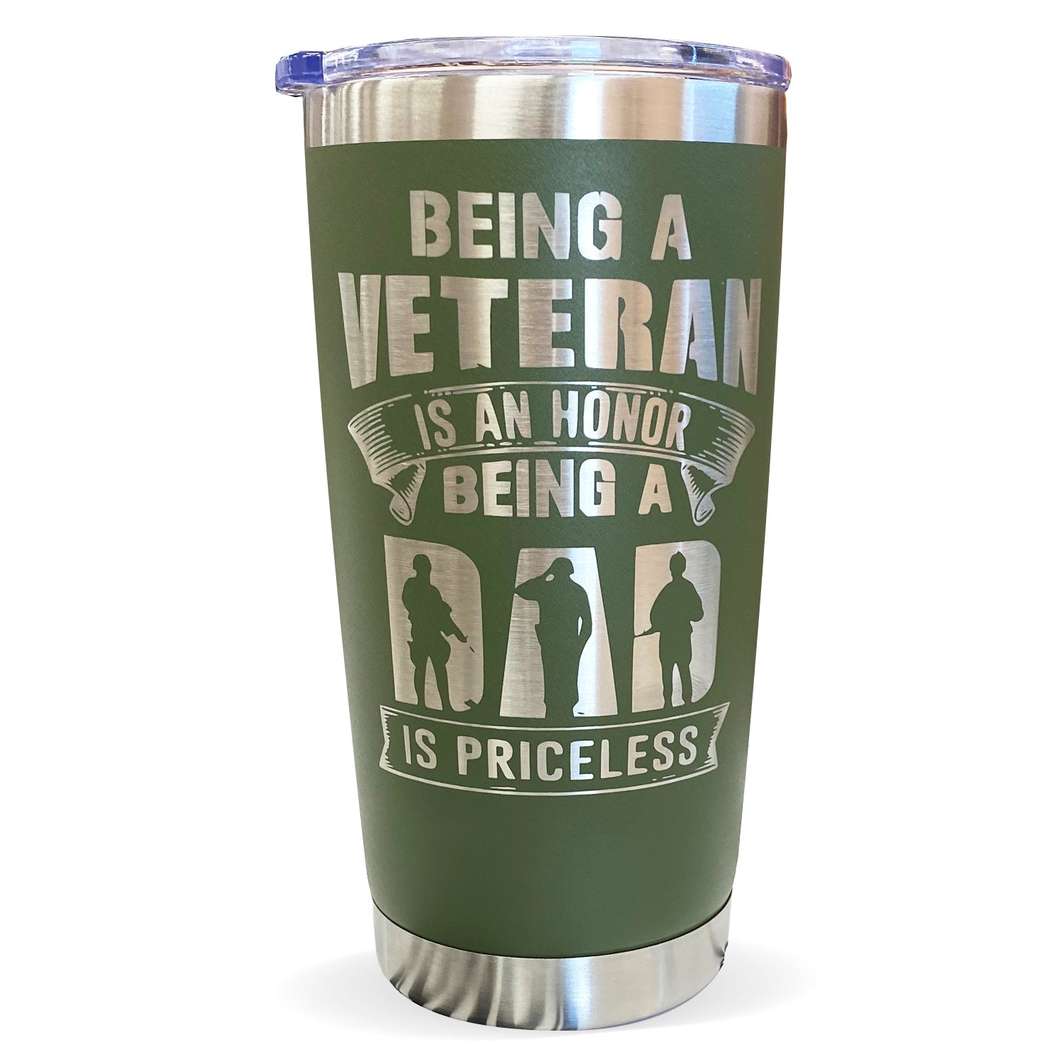 Veteran Day Gift Tumbler Mug for Army Veteran Dad Husband Boyfriend