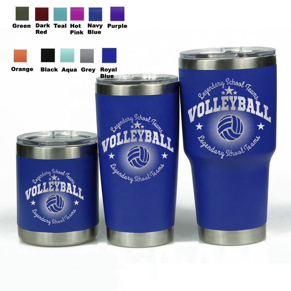 Volleyball Lovers Gift Tumbler Sport Mug Laser Engraved Travel Cup
